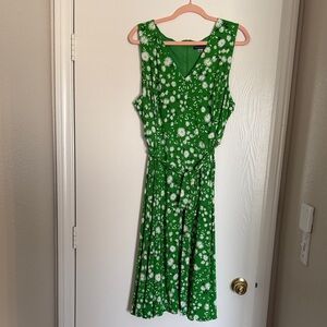Tommy Hilfiger Green Floral Midi Dress